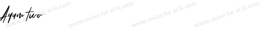 Aqum two字体转换